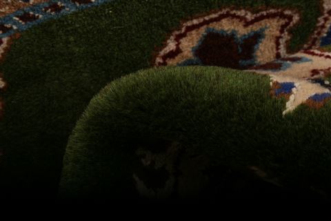 Nain Green Hand Knotted 110 X 28 Area Rug 100-26238 Image 2