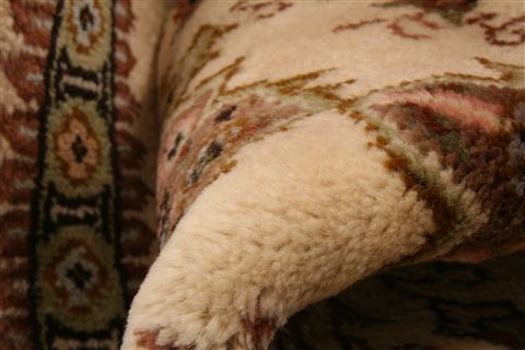 Tabriz Beige Hand Knotted 19 X 28 Area Rug 253-26244 Image 1