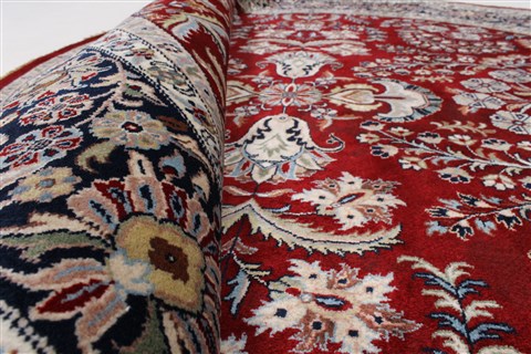 Kashmar Beige Round Hand Knotted 83 X 83 Area Rug 250-26245 Image 1