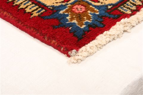 Tabriz Red Hand Knotted 111 X 29 Area Rug 253-26247 Image 1