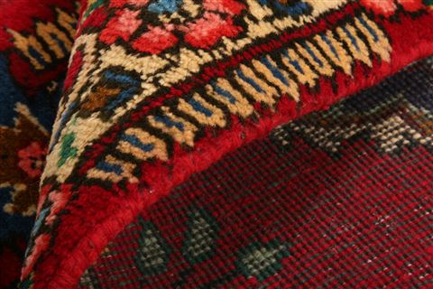 Tabriz Red Hand Knotted 111 X 29 Area Rug 253-26247 Image 4