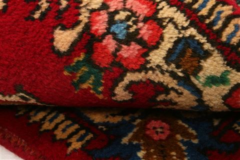 Tabriz Red Hand Knotted 111 X 29 Area Rug 253-26247 Image 5