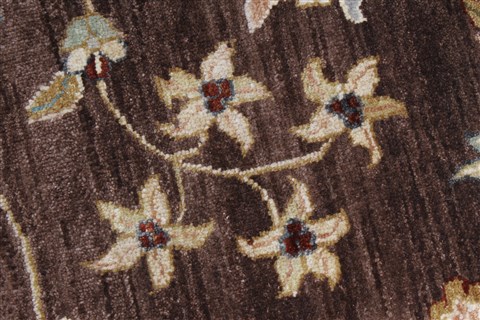 Pishavar Beige Round Hand Knotted 80 X 80 Area Rug 250-26249 Image 5