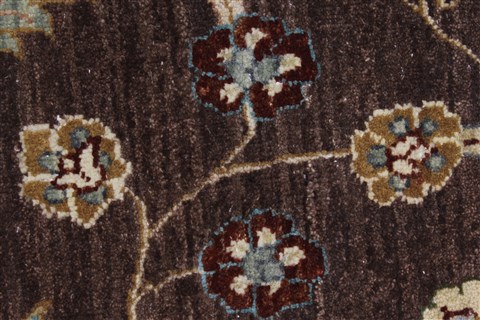 Pishavar Beige Round Hand Knotted 80 X 80 Area Rug 250-26249 Image 6