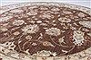 Pishavar Beige Round Hand Knotted 80 X 80  Area Rug 250-26249 Thumb 1