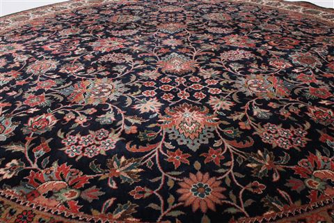 Kashmar Purple Round Hand Knotted 80 X 81 Area Rug 250-26250 Image 2