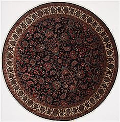Kashmar Purple Round Hand Knotted 8'0" X 8'1"  Area Rug 250-26250
