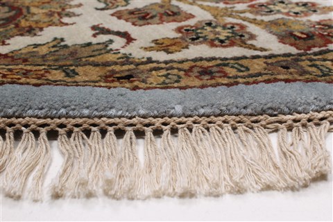Kashan Beige Round Hand Knotted 80 X 80 Area Rug 250-26251 Image 5