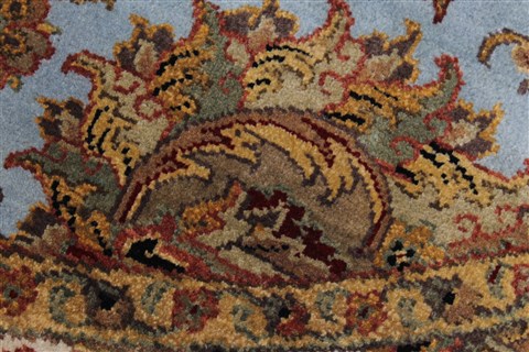 Kashan Beige Round Hand Knotted 80 X 80 Area Rug 250-26251 Image 6