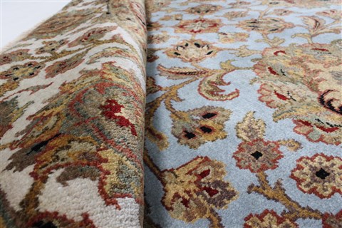 Kashan Beige Round Hand Knotted 80 X 80 Area Rug 250-26251 Image 9