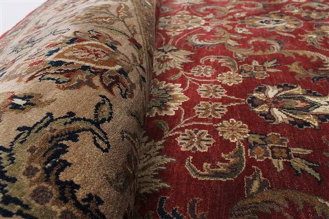 Kashmar Beige Round Hand Knotted 81 X 81 Area Rug 250-26252 Image 1