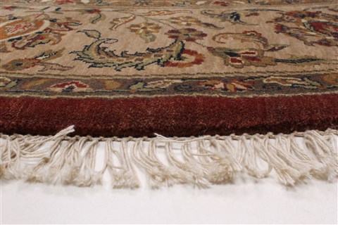 Kashmar Beige Round Hand Knotted 81 X 81 Area Rug 250-26252 Image 6