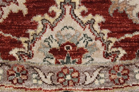 Chobi Beige Round Hand Knotted 711 X 711 Area Rug 250-26253 Image 6
