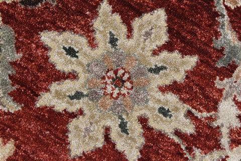 Chobi Beige Round Hand Knotted 711 X 711 Area Rug 250-26253 Image 7