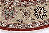Chobi Beige Round Hand Knotted 711 X 711  Area Rug 250-26253 Thumb 3