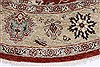 Chobi Beige Round Hand Knotted 711 X 711 Area Rug 250-26253 Thumb 3