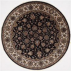 Kashmar Beige Round Hand Knotted 7'9" X 7'9"  Area Rug 250-26254