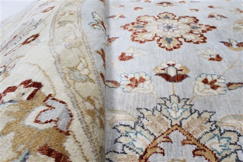 Chobi Beige Round Hand Knotted 82 X 83 Area Rug 250-26255 Image 1