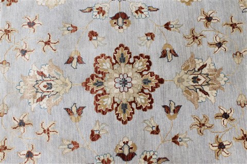 Chobi Beige Round Hand Knotted 82 X 83 Area Rug 250-26255 Image 5