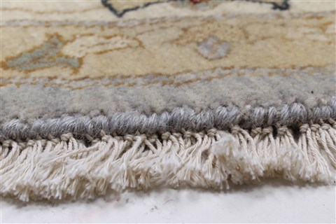 Chobi Beige Round Hand Knotted 82 X 83 Area Rug 250-26255 Image 6