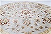 Chobi Beige Round Hand Knotted 82 X 83 Area Rug 250-26255 Thumb 3