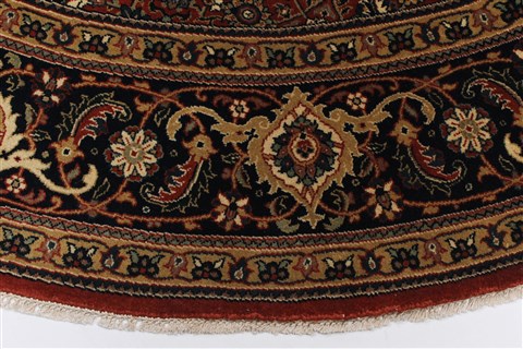 Herati Green Round Hand Knotted 80 X 80 Area Rug 250-26256 Image 3