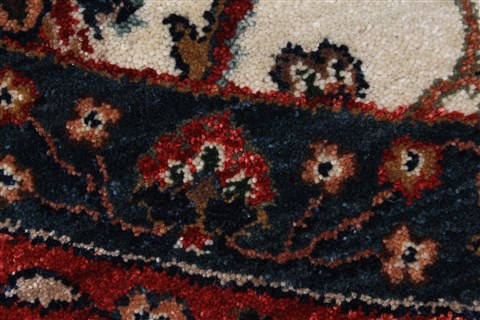 Tabriz Blue Round Hand Knotted 710 X 710 Area Rug 250-26257 Image 10