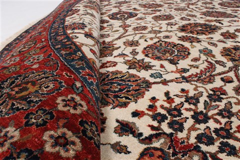 Tabriz Blue Round Hand Knotted 710 X 710 Area Rug 250-26257 Image 1