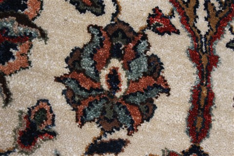 Tabriz Blue Round Hand Knotted 710 X 710 Area Rug 250-26257 Image 8