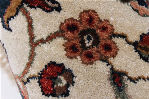 Tabriz Blue Round Hand Knotted 710 X 710 Area Rug 250-26257 Image 9