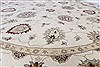 Pishavar Beige Round Hand Knotted 80 X 81 Area Rug 250-26258 Thumb 2