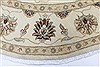 Pishavar Beige Round Hand Knotted 80 X 81 Area Rug 250-26258 Thumb 3