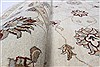 Pishavar Beige Round Hand Knotted 80 X 81 Area Rug 250-26258 Thumb 9