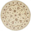 Pishavar Beige Round Hand Knotted 80 X 81 Area Rug 250-26258 Thumb 0