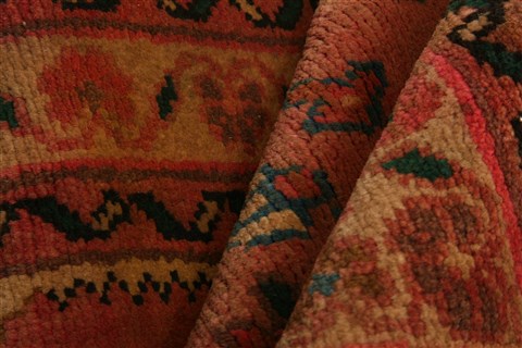 Hamedan Orange Hand Knotted 22 X 31 Area Rug 253-26260 Image 10