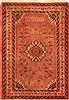 Hamedan Orange Hand Knotted 22 X 31 Area Rug 253-26260 Thumb 0