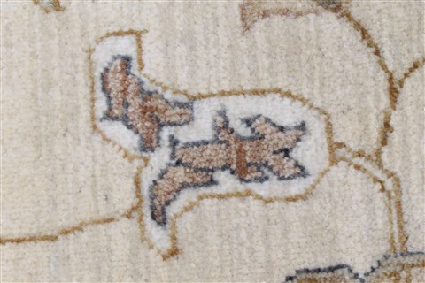 Chobi Beige Round Hand Knotted 81 X 82 Area Rug 250-26263 Image 6