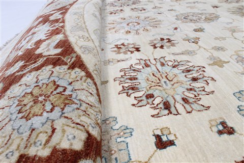 Chobi Beige Round Hand Knotted 81 X 82 Area Rug 250-26263 Image 9