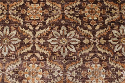 Chobi Beige Round Hand Knotted 80 X 81 Area Rug 250-26264 Image 4