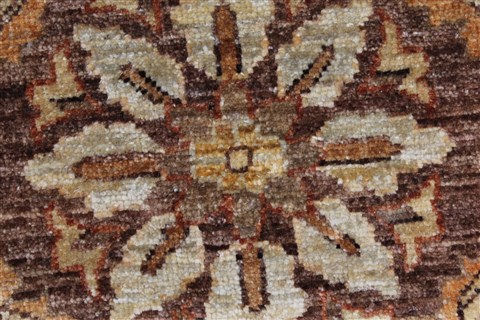 Chobi Beige Round Hand Knotted 80 X 81 Area Rug 250-26264 Image 7