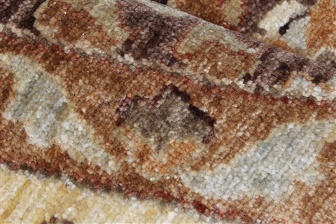 Chobi Beige Round Hand Knotted 80 X 81 Area Rug 250-26264 Image 8