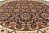 Chobi Beige Round Hand Knotted 80 X 81  Area Rug 250-26264 Thumb 2