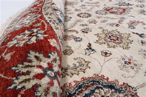 Jaipur White Round Hand Knotted 80 X 80 Area Rug 250-26265 Image 1