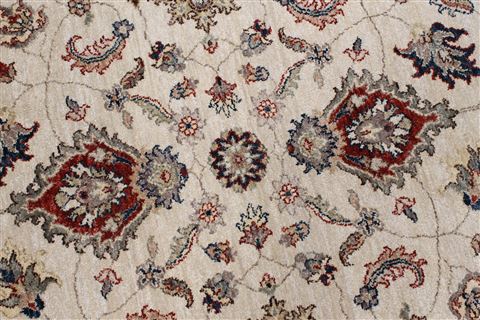 Jaipur White Round Hand Knotted 80 X 80 Area Rug 250-26265 Image 5