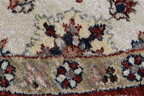 Jaipur White Round Hand Knotted 80 X 80 Area Rug 250-26265 Image 7