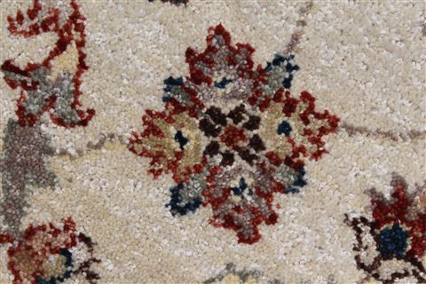 Jaipur White Round Hand Knotted 80 X 80 Area Rug 250-26265 Image 8