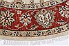 Jaipur White Round Hand Knotted 80 X 80 Area Rug 250-26265 Thumb 4