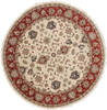 Jaipur White Round Hand Knotted 80 X 80  Area Rug 250-26265 Thumb 0