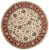 Jaipur White Round Hand Knotted 80 X 80 Area Rug 250-26265 Thumb 0