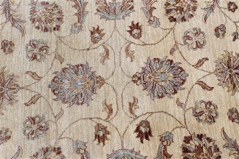 Chobi Beige Round Hand Knotted 710 X 711 Area Rug 250-26266 Image 4